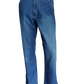 Paul & Shark jeans. Blauw gekleurd. Maat 58 / XL. Stretch. netjes ingekort.