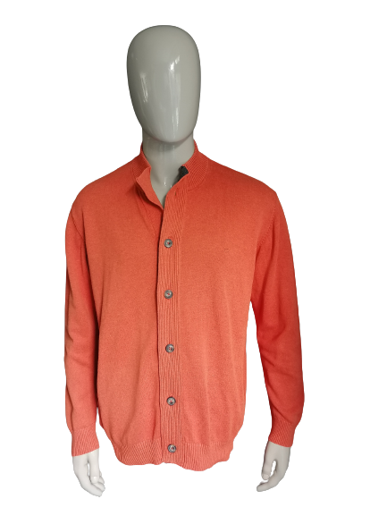 Cardigan Casa Moda avec boutons. Orange mixte Taille XXXL / 3XL.
