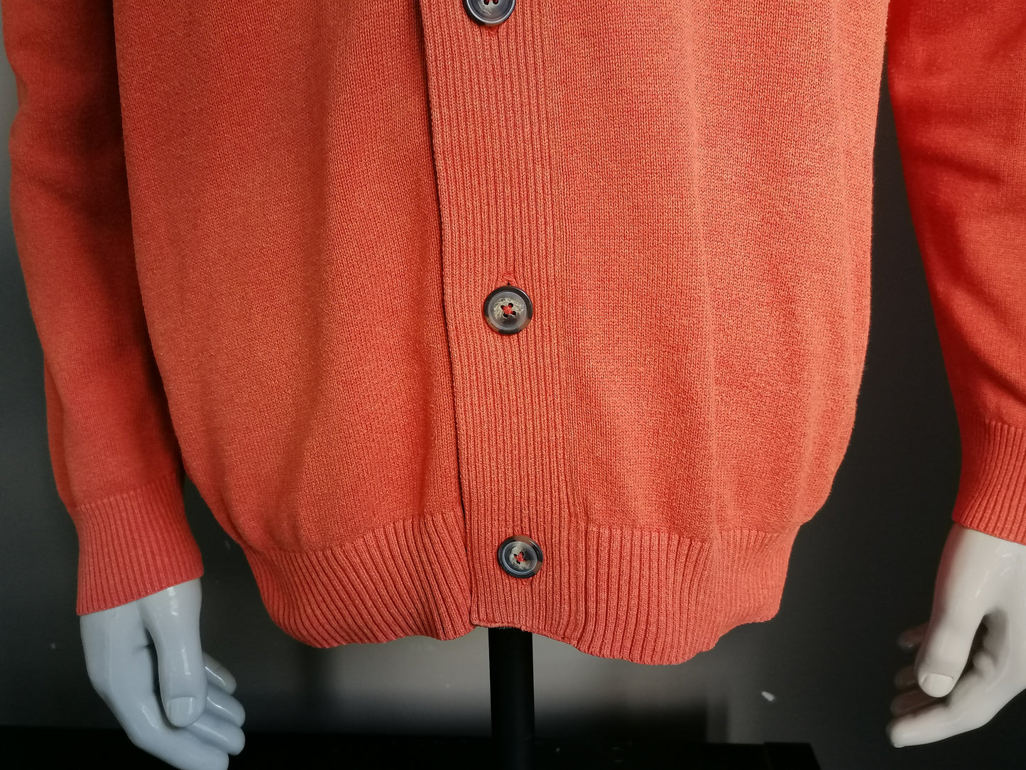 Casa Moda cardigan with buttons. Orange mixed size XXXL / 3XL.