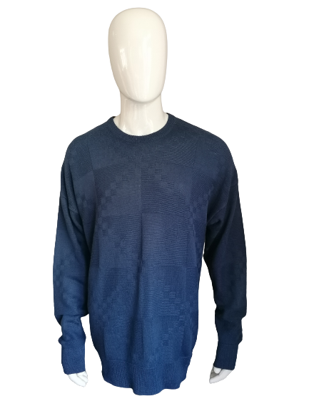 Suéter vintage lacoste. Motivo azul oscuro. Tamaño XXL/ 2XL.