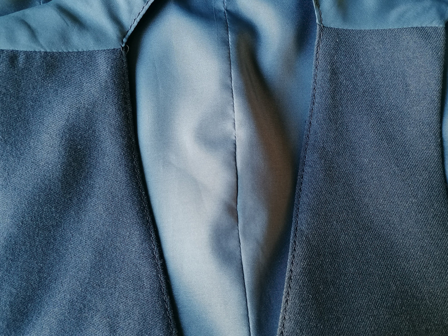 Waistcoat. Blue mixed. Size 48 / S.