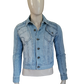 Hans Ubbink spijker/jeans jack. Licht Blauw gekleurd. Maat S.