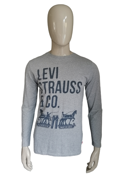 Manga larga de Levi. Gris con estampado. Talla M.