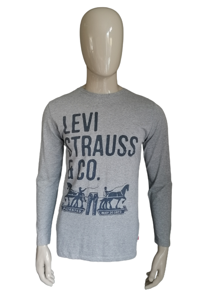 Levi's Longsleeve. Gray with print. Size M.