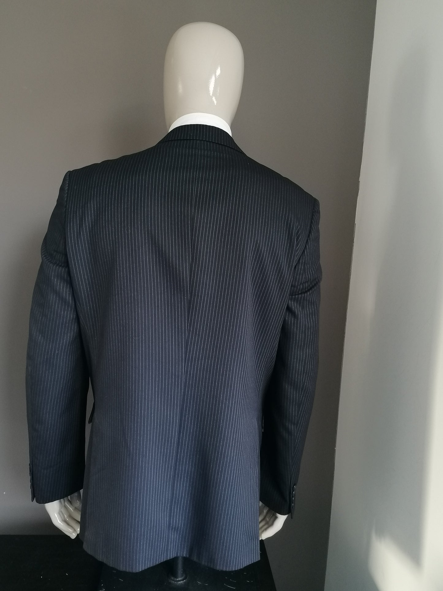 Next SP jacket. Black gray striped. Size 52 / L.