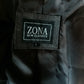 New Zona Classic Leren Suede jas met knopen. Donker Bruin gekleurd. Maat L.