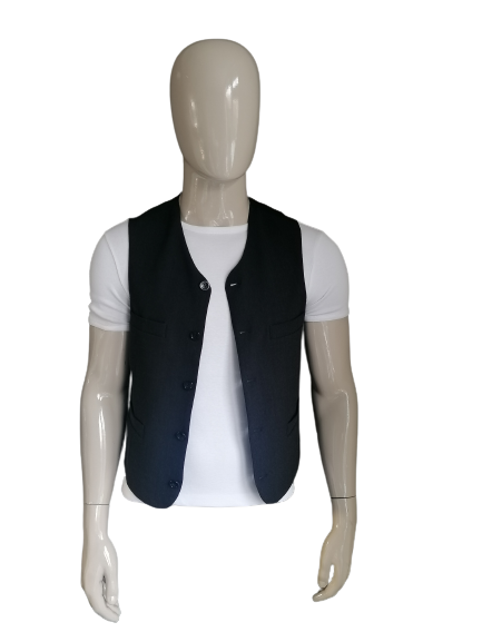 Woolen waistcoat .. black striped. Size 48 / S. #295