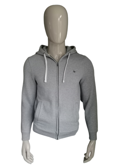Jack Wills cardigan with hood. Gray mixed. Size M.