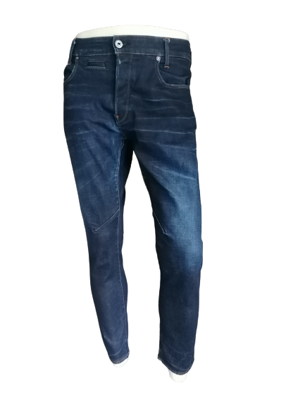 G-Star RAW-Jeans. Dunkelblau gefärbt. Größe B35 - L30. Schlank/Stretch. Typ D-Shaq.