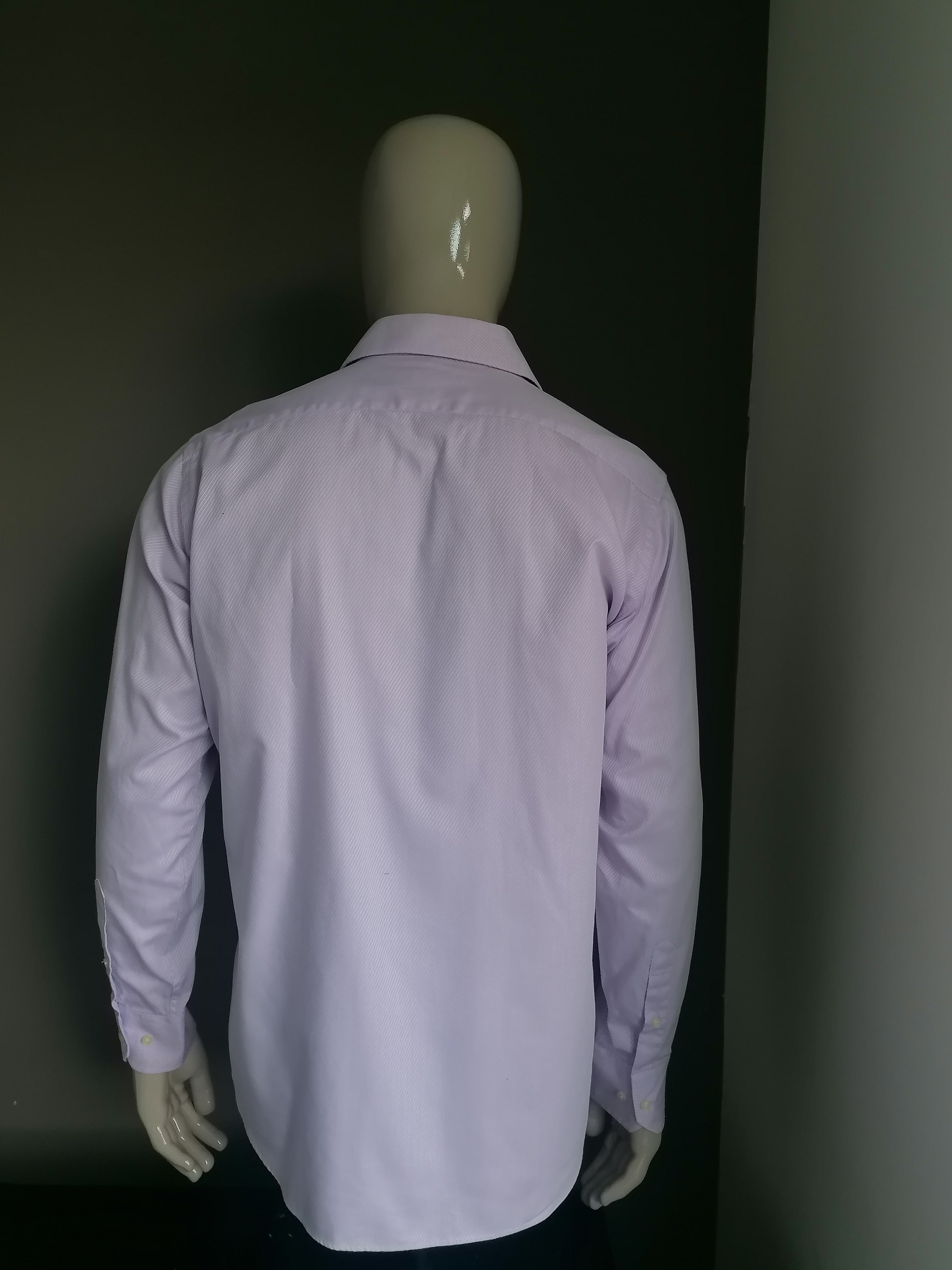 Tailor Son shirt. Slightly purple striped. Size 41 L