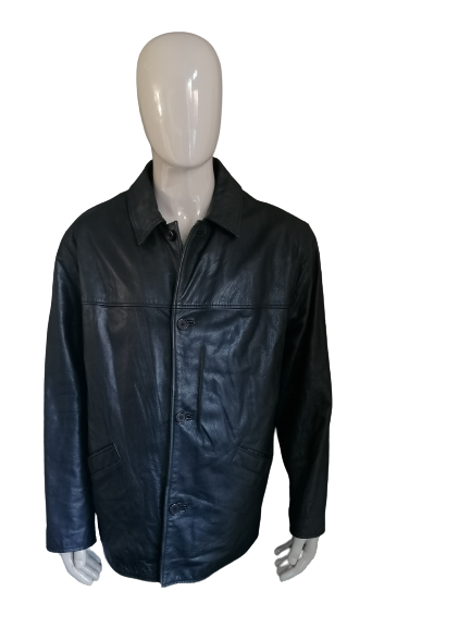 Ciro Citterio leather jacket. Light lined. Black colored. Size XL.