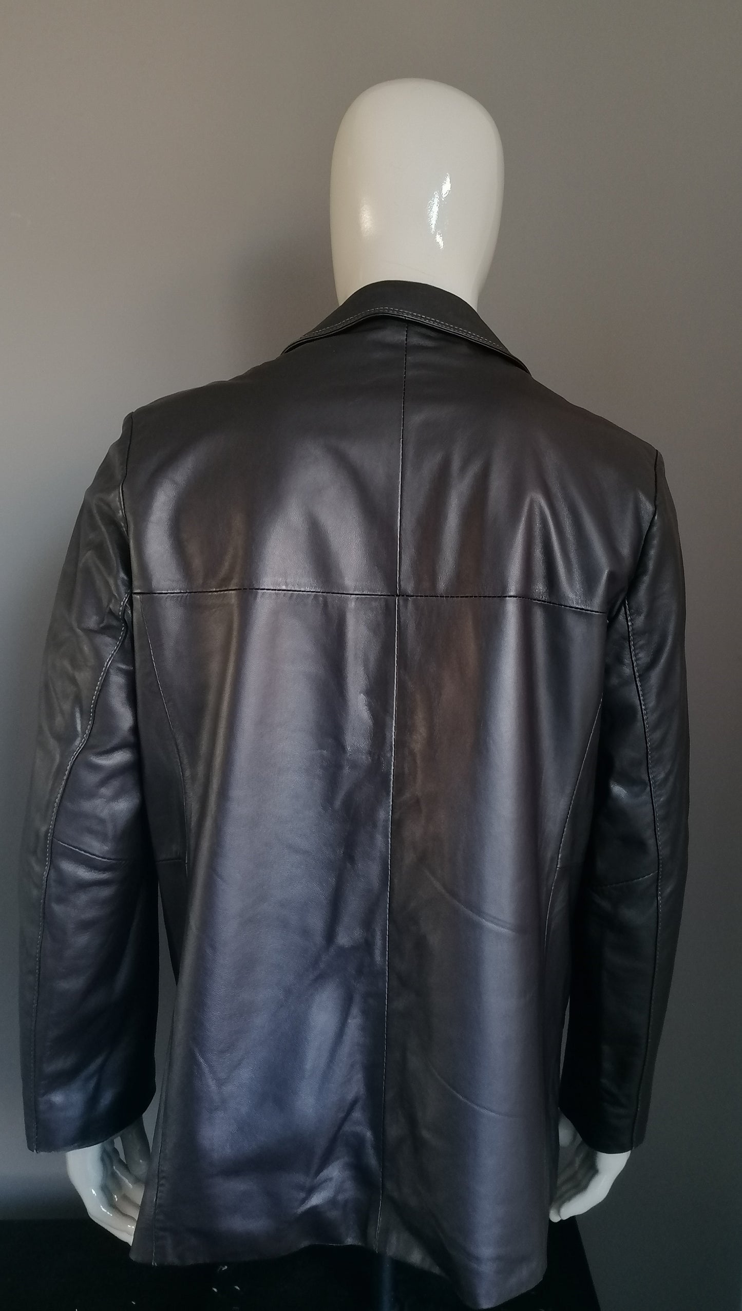 B choice: L&B Ledermode leather jacket. Dark brown colored. Size 54 / L. spots on sleeve.