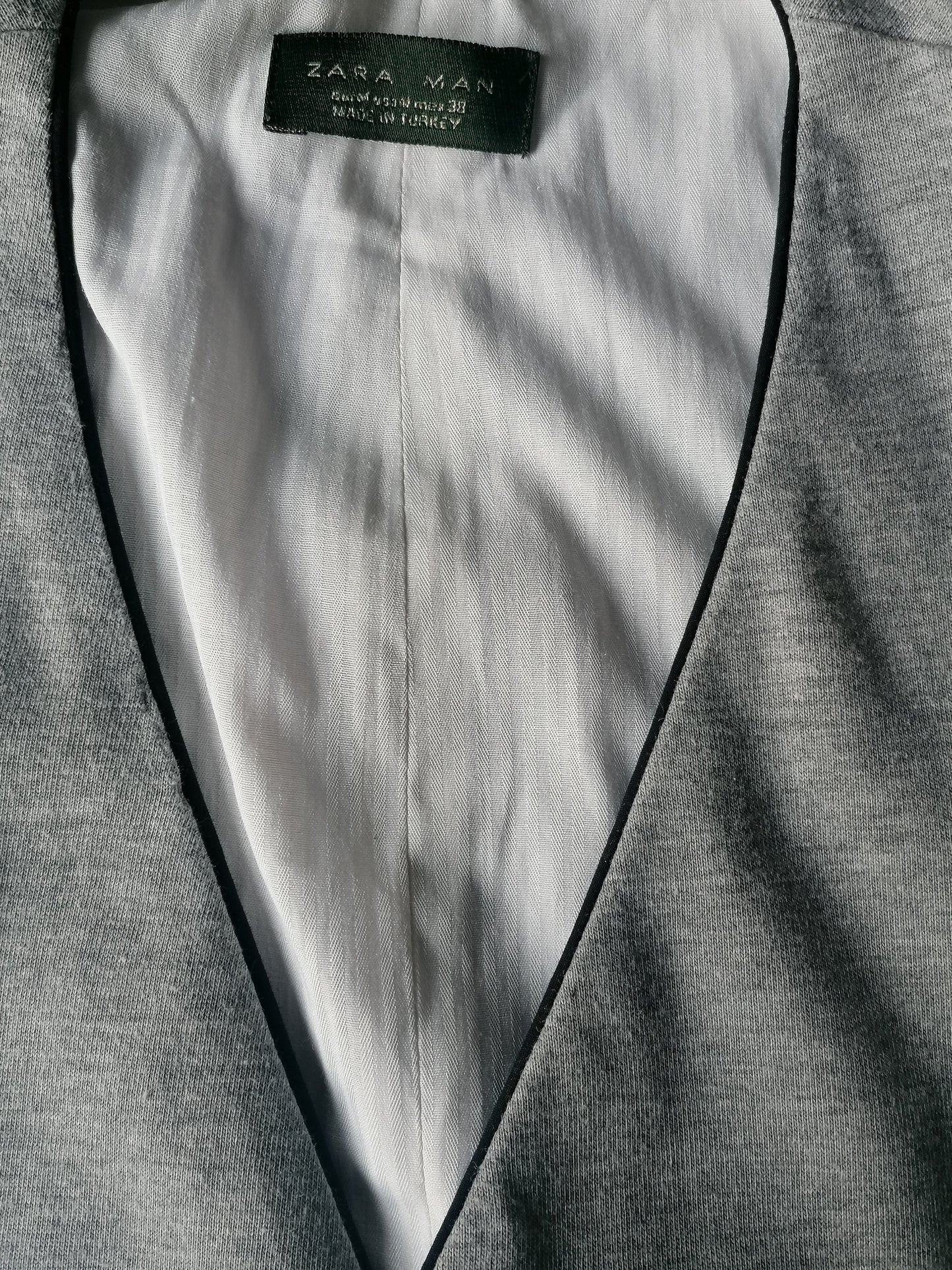 Zara man casual waistcoat. Gray mixed. Size M.