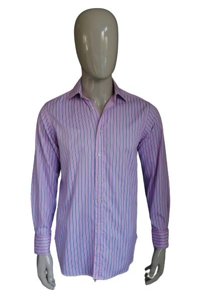Maglia Thomas Rosa. Rosa Blu Bianco a strisce. Gemello tipo 38/M.