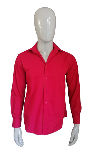 Greenwood overhemd. Rood gekleurd. Maat 38 / S.