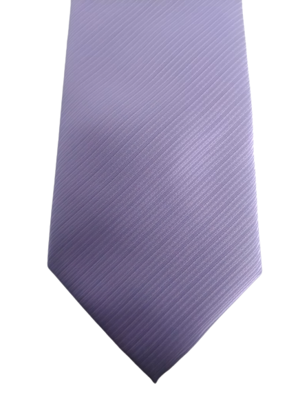 Cravate Vintage Canda. Violet rayé. Polyester.