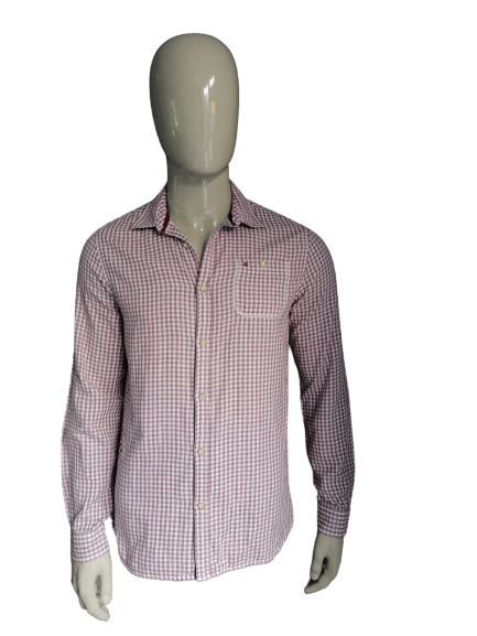 Cotton Club Flannel shirt. Red and white checked. Size M. - EcoGents